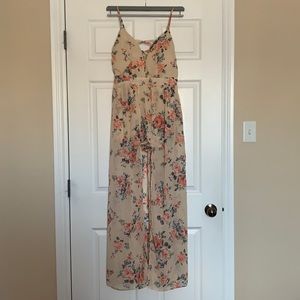 Floral Urbanology romper with train